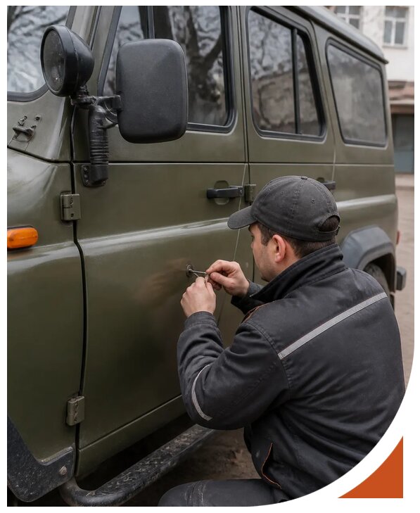 Профессиональное вскрытие автомобиля УАЗ без повреждений в Казани