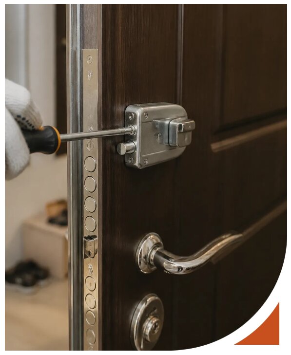 Замена дополнительного замка на входной двери в Казани